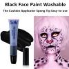Go Ho Black Face Paint Stick,Water Based Cream Black Body Paint Washable,Highly Pigmented,Smooth and Safe for Skin,Halloween Cosplay SFX Skeleton Zombie Goth Makeup view 4