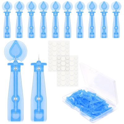 100PCS Disposable Acne Needle & 144 Dots Pimple Stickers - Ultrafine Pimple Popper Needle