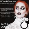 UCANBE Goth White Cream to Powder Foundation Makeup, Professional Clown White Face Body Paint with Matte Finish for Halloween, SFX Makeup, Cosplay, Costume, Stage, Mime & Film(0.52oz) view 3