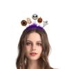 Metisee Headbands Pumpkin Headband Black Hairband Ghost Headdress Spider Hairbands Halloween Funny Headbands Costume Party Accessories for Women (style B) view 1