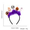 Metisee Headbands Pumpkin Headband Black Hairband Ghost Headdress Spider Hairbands Halloween Funny Headbands Costume Party Accessories for Women (style B) view 4