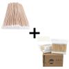 200 Pcs Long Cotton Swabs (Pointed Tip) + 500 Pcs Precision Tip Cotton Swabs view 1