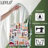LEVLO London Travel Gift British Theme Cosmetic Bag England Souvenir Gift United Kingdom Make Up Zipper Pouch Bag (London Tote) view 2
