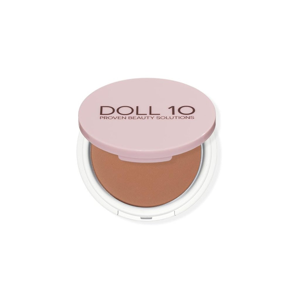 Doll Skin Perfecting Finishing Powder - Set, Airbrush, Blur (Shade 3 (Tan-Tan/Deep))