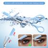 3pcs-Eyebrow Scissors with Eyebrow Razor,Professional Eyebrow Trimmer Scissors with Comb,Non Slip Finger Grips Eyebrow Trimmer, Hair Removal Beauty Accessories for Men Women (Green,Blue,white) view 4
