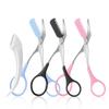 3pcs-Eyebrow Scissors with Eyebrow Razor,Professional Eyebrow Trimmer Scissors with Comb,Non Slip Finger Grips Eyebrow Trimmer, Hair Removal Beauty Accessories for Men Women (Black, Pink, Blue) view 1