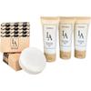 LA Toiletries  Travel Size Toiletries Kit 300 Pack - 100 Round Soaps, 100 Shampoo, and 100 Body wash - Scent of the Ocean - Perfect for Travelers, Guesthouses, Spas, and Gyms view 1
