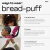 BREAD BEAUTY SUPPLY bread-puff: Hair & Wrist Scrunchie | Wide Stretch, Silky Soft, Vegan-Friendly Satin | No Dents, No Tug | Hold Long, Thick, Curly, Big Hair view 4