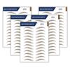 Bliss and Beyond USA Waterproof Eyebrow Tattoo Sticker - Valued Set of 5 Sheets - Long-Lasting, Natural-Looking Fake Eyebrow for Bald Spots, Alopecia, Ongoing Chemo, Cancer gift. | Same Size eyebrow view 1