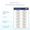 Bliss and Beyond USA Waterproof Eyebrow Tattoo Sticker - Valued Set of 5 Sheets - Long-Lasting, Natural-Looking Fake Eyebrow for Bald Spots, Alopecia, Ongoing Chemo, Cancer gift. | Same Size eyebrow view 4
