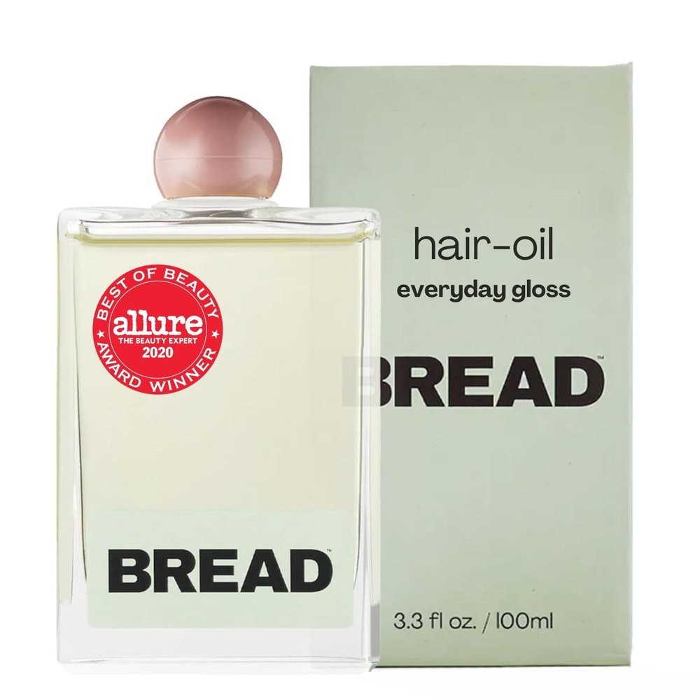 Bread Beauty Hair Oil: Everyday Gloss | For All Hair Types | Silicone Free, Color Safe, Cruelty Free | 3.3 ounces