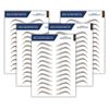 Bliss and Beyond USA Waterproof Eyebrow Tattoo Sticker - Valued Set of 5 Sheets - Long-Lasting, Natural-Looking Fake Eyebrow for Bald Spots, Alopecia, Ongoing Chemo, Cancer gift. | Same Size eyebrow tattoo stickers | Hairloss Solution (Natural Hollyw view 1