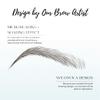 Bliss and Beyond USA Waterproof Eyebrow Tattoo Sticker - Valued Set of 5 Sheets - Long-Lasting, Natural-Looking Fake Eyebrow for Bald Spots, Alopecia, Ongoing Chemo, Cancer gift. | Same Size eyebrow tattoo stickers | Hairloss Solution (Natural Hollyw view 2