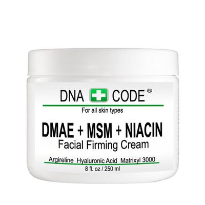Anti-Aging DMAE+MSM+NIACIN Firming Cream, 100% Pure Hyaluronic Acid, Argireline, Matrixyl 3000 (8 oz)