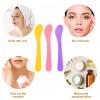 Healifty 10pcs Disposable Cosmetic Mask Spatula Makeup Mixing Spoon for Sampling Random Colors for Creams and Lotions view 3