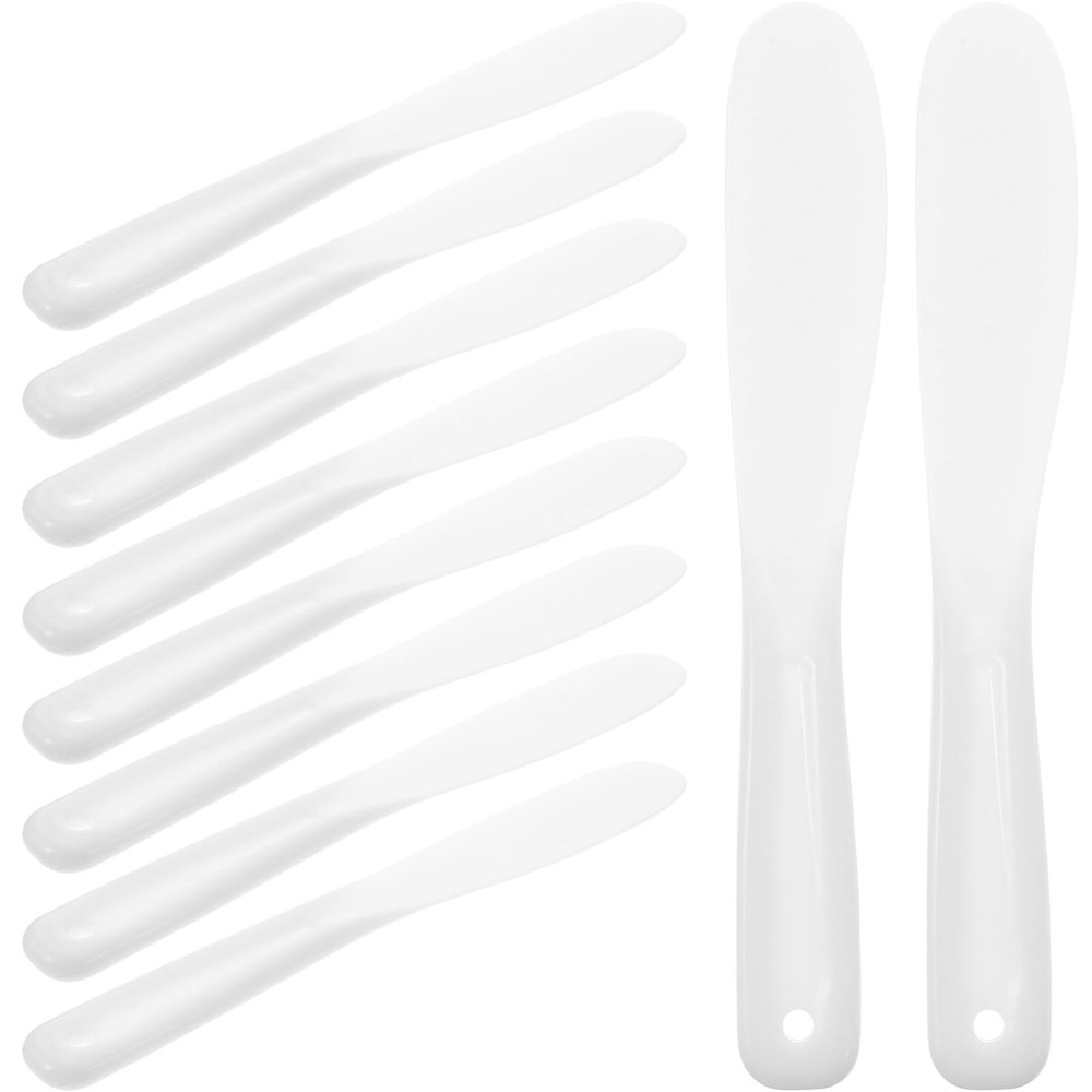 10Pcs mask stick tool stick cosmetic spatulas facial mud applicator spatulas stick facial cream scoops stirring rod makeup spatulas Multifunction white eye cream