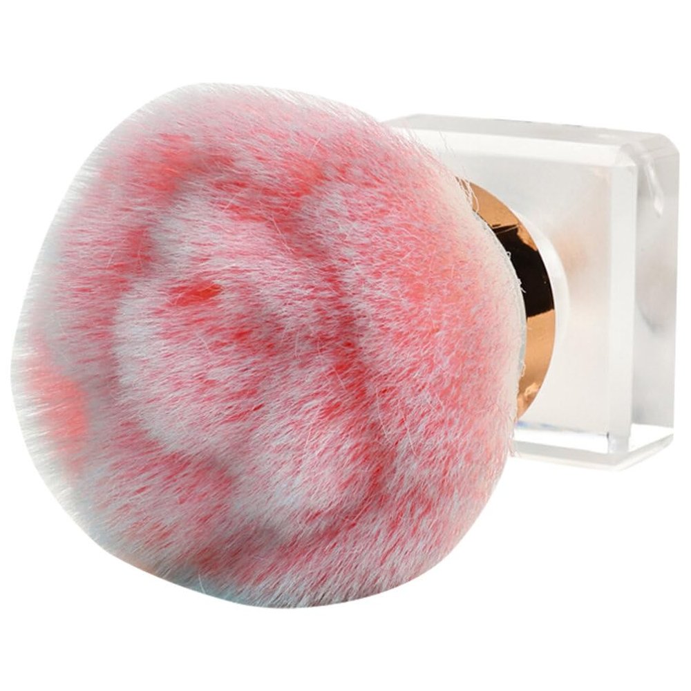 FOMIYES Shaped Nail Dust Brush Portable Makeup and Cosmetic Applicator for Manicure Gel Nails and Cleaning Soft and Comfortable to Hold Handle
