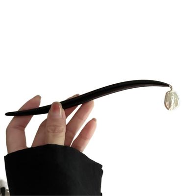 16.8cm Chinese Style Natural Irregular Pearl Hair Sticks Geometric Hair Pins and Clips