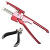 2Nd Generation 6D Hair Extension Machine 5-Pin Hair Extension Gun for Salons, Easy to Use,Red view 1