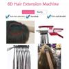 2Nd Generation 6D Hair Extension Machine 5-Pin Hair Extension Gun for Salons, Easy to Use,Red view 2