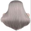 CcacHe European and Fashion Long Straight Hair Wig Carved Gray Wig Crochet Senegal Hair Synthetic Role Wigs view 2