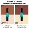 Contour Stick, 2Pcs Dual-Ended Highlighter Makeup Pen & Contouring Stick for Face Shaping, Long Lasting Waterproof Cream Bronzer & Highlight Sticks Make Up Kit for All Skin Tones (01# + 04#) view 3