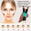 Contour Stick, 2Pcs Dual-Ended Highlighter Makeup Pen & Contouring Stick for Face Shaping, Long Lasting Waterproof Cream Bronzer & Highlight Sticks Make Up Kit for All Skin Tones (01# + 04#) view 4