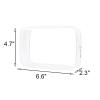 Buminee Clear Pouch, Makeup Bag, 6.6"x2.3"x4.7" TSA Approved Toiletry Bag-1 Pack All Clear view 2