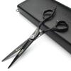 6/7-inch professional hair clippers, stainless steel sharp scissors, easy to trim, suitable for hairdressers, hair salons, and families. (6 inch-2pc-B) view 3