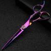 6/7-inch professional hair clippers, stainless steel sharp scissors, easy to trim, suitable for hairdressers, hair salons, and families. (6 in cutting scissor-C) view 2