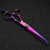 6/7-inch professional hair clippers, stainless steel sharp scissors, easy to trim, suitable for hairdressers, hair salons, and families. (6 in cutting scissor-C) view 4