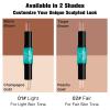Contour Stick, 2Pcs Dual-Ended Highlighter Makeup Pen & Contouring Stick for Face Shaping, Long Lasting Waterproof Cream Bronzer & Highlight Sticks Make Up Kit for All Skin Tones (01# + 02#) view 3