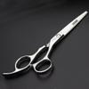 6/7-inch professional hair clippers, stainless steel sharp scissors, easy to trim, suitable for hairdressers, hair salons, and families. (6in Cutting Scissor-C) view 4