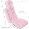 Full Body Bath Pillow for Bathtub, Bath Pillows for Tub, Adult Bath Tub Pillow for Tub Neck and Back Support Ergonomic Quick Dry Headrest Cushion (Pink Lengthened With Suction Cup , 78cm*35cm) view 2
