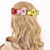 AKOAK 1 Pack Flower Crown Girl Floral Headpiece, Bohemian Flower Crown, Adjustable Flower Headband with Garland, for Weddings, Baby Showers, Family Photos and Fancy Parties (Color) view 4