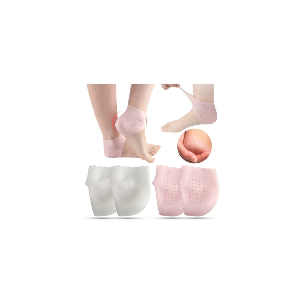 1 Pairs Heels Moisturizing Socks for Dry Cracked Heels Repair - Moisturizing Gel Heel Sleeves Open Toe Comfy Socks Day Night