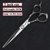 6/7/8-inch professional hairdressing set, stainless steel sharp scissors, easy to trim, suitable for hairdressers, hair salons, and families. (7-in cutting scissors) view 3