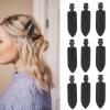 21PCS Creaseless Makeup Hair Clip, Styling Black Leaf Shaped Hair Barrettes, for Home Salon Hairstyle Bangs Application view 3