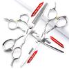 6/7/8-inch professional hairdressing set, stainless steel sharp scissors, easy to trim, suitable for hairdressers, hair salons, and families. (6 inch-3pc) view 3