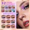 Color Nymph Girls Makeup Kit for Teen | Full Starter Cosmetics Makeup Set With Train Case | Included 32 Colors Eyeshadow, Bronzer, Contour Powder, Blush, Highlighter, Lip Gloss (Pink) view 4