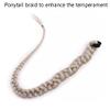 28 inch Breathable Comfortable Long Fishtail Braid Wrap Around Ponytail Extension Synthetic Daily use Halloween Party (Color : Beige) view 4