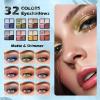 Color Nymph Makeup Kit for Teen Girls  All-in-One Beginner Makeup Set with Eyeshadow, Blush, Highlighter, Bronzer, Contour, Lipsticks, Eyeliner, Brushes & Mirror in Train Case (White) view 4