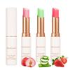 3 Pcs/Set Strawberry, Peach & Aloe Jelly Lipstick Set, Color Changing Lip And Cheek Stain | PH-Activated Temperature Reactive Moisturizing Lipstick for Dry & Mature Lips, Hydrating Long-Lasting Lip view 1