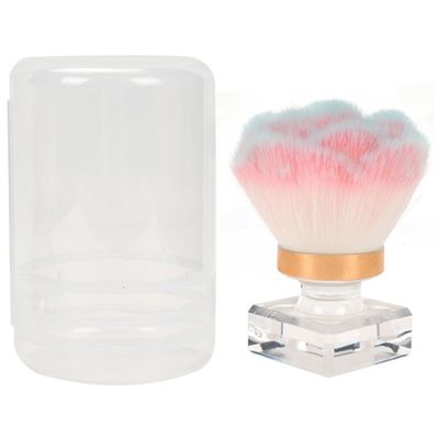 Beaupretty Portable Powder Brush for Loose Powder and Blush Shaped Nail Dust Cleaning Tool Lightweight Travel Makeup Brush for Nail Art and Makeup Application
