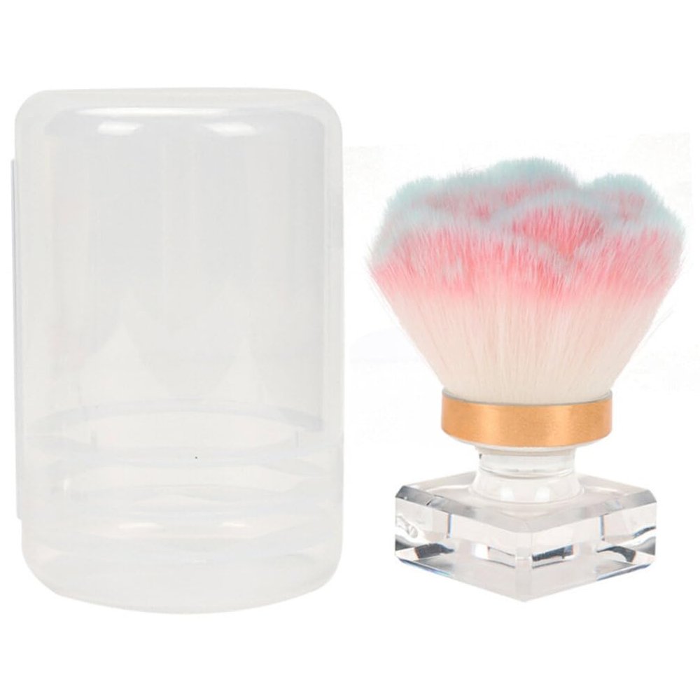 Beaupretty Portable Powder Brush for Loose Powder and Blush Shaped Nail Dust Cleaning Tool Lightweight Travel Makeup Brush for Nail Art and Makeup Application