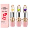 BestLand 3 Pcs/Set Flower Jelly Lipstick Set Temperature Change Moisturizer Long Lasting Nutritious Balm Magic Color Change Lip Gloss (Flower Jelly Lipstick 040506) view 1