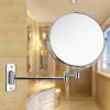 GATSUN Wall Mounted Makeup Mirror,6/8 Inch 3X Magnifying Shaving Mirror,Double-Sided Extendable Bathroom Mirror,Vanity Mirror Chrome Finished (Size : 8 inches) view 3