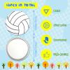Taiyin 18 Pcs Ball Gifts for Girls Team Compact Mirror Accessories Ball Party Supplies Women Sport Round Pocket Portable Makeup Mirror 2.76 Inch (Volleyball) view 2