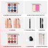 Color Nymph Beginner Makeup Set, Full Starter Cosmetics Set for Teenager Girls with Eyeshadow Palette Blush Lipstick Lip Pencil Eye Pencil Brush Mascara Portable Bag view 2