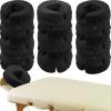 24 Pcs Face Cradle Covers for Massage Table Microfiber Reusable Soft Thicker Massage Table Head Rest Covers Bulk Oil Proof Headrest Cradle Sheets for Spa Beauty Salons (Black) view 1